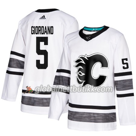 Calgary Flames Hockeydrakt Mark Giordano 5 Hvit 2019 NHL All-Star Adidas Authentic - Herre